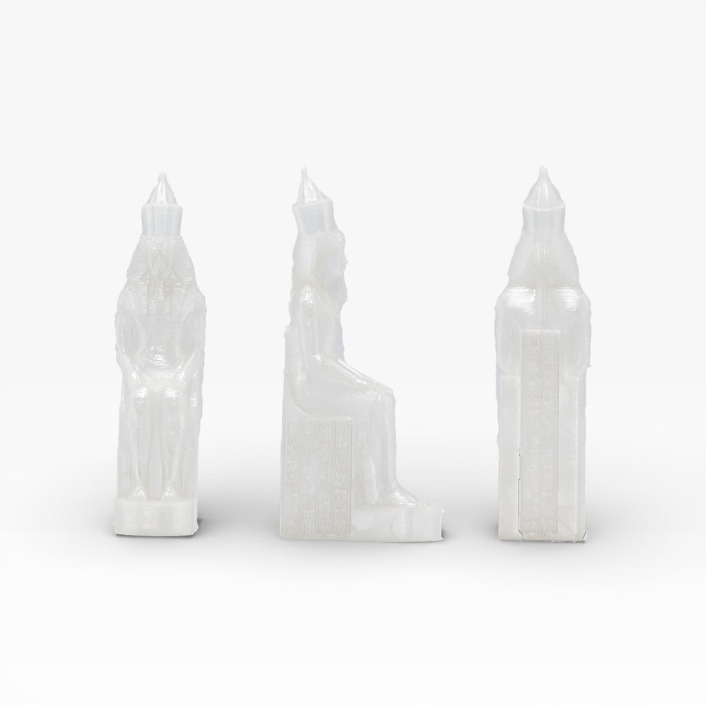 Transparent Clear PLA+ filament by Patron 3D Filaments, shown in a spool with clear, glossy 3D printing filament.
