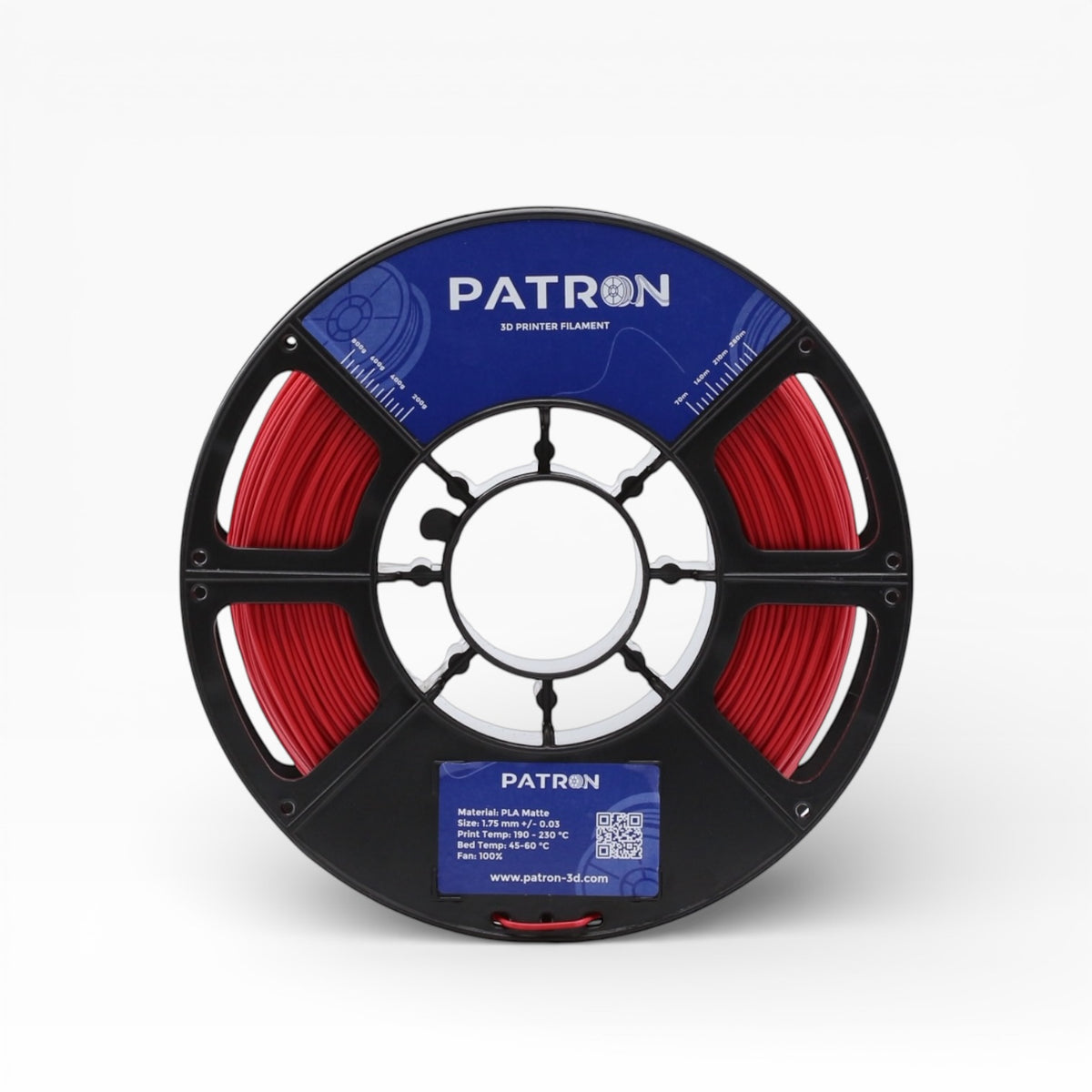 Patron Filament Fire Red Matte PLA β Patron 3d filaments