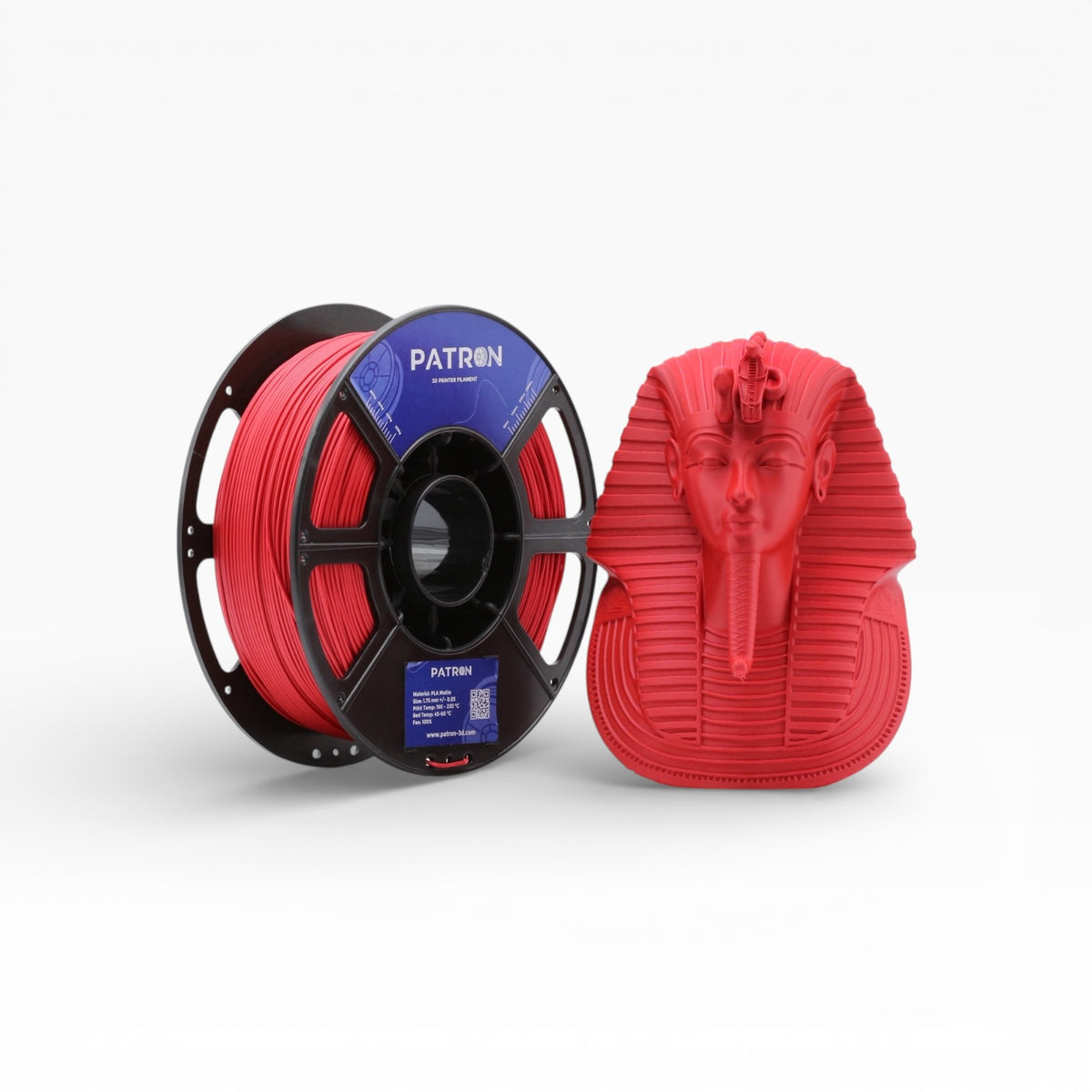 Patron Filament Fire Red Matte PLA β Patron 3d filaments