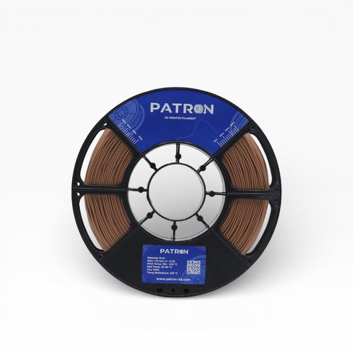 Bronze PLA+ 3D printing filament by My Store, showing a spool of shiny bronze-colored filament on a white background.