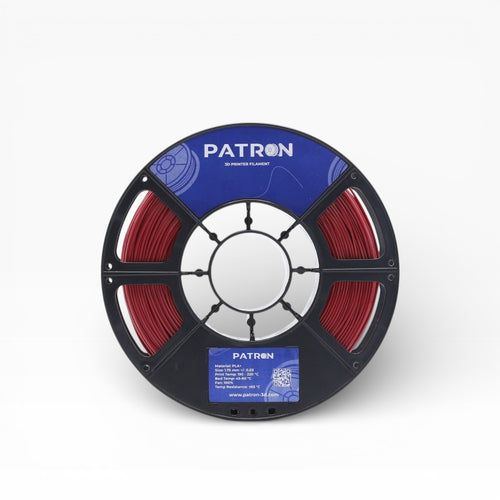 Burgundy My Store PLA+ 3D printing filament spool with vibrant red color and high-quality material for 3D printing projects.