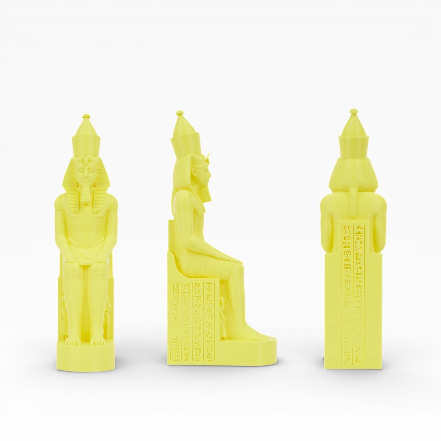 Canary yellow PLA+ filament spool by My Store, showcasing vibrant yellow 3D printing filament with a clear label.