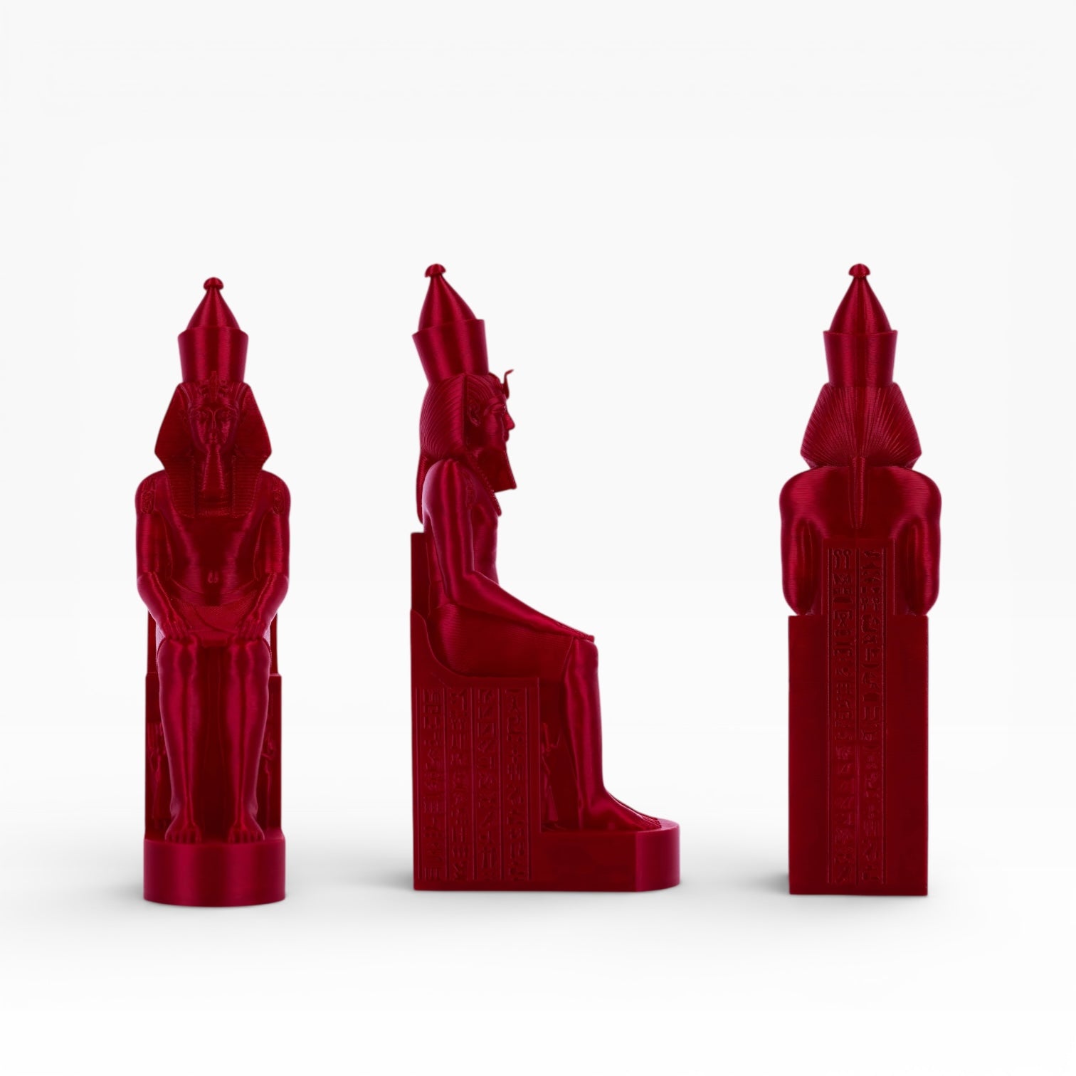 Red Fire Engine PLA+ filament spool from My Store, showcasing vibrant red 3D printing filament.