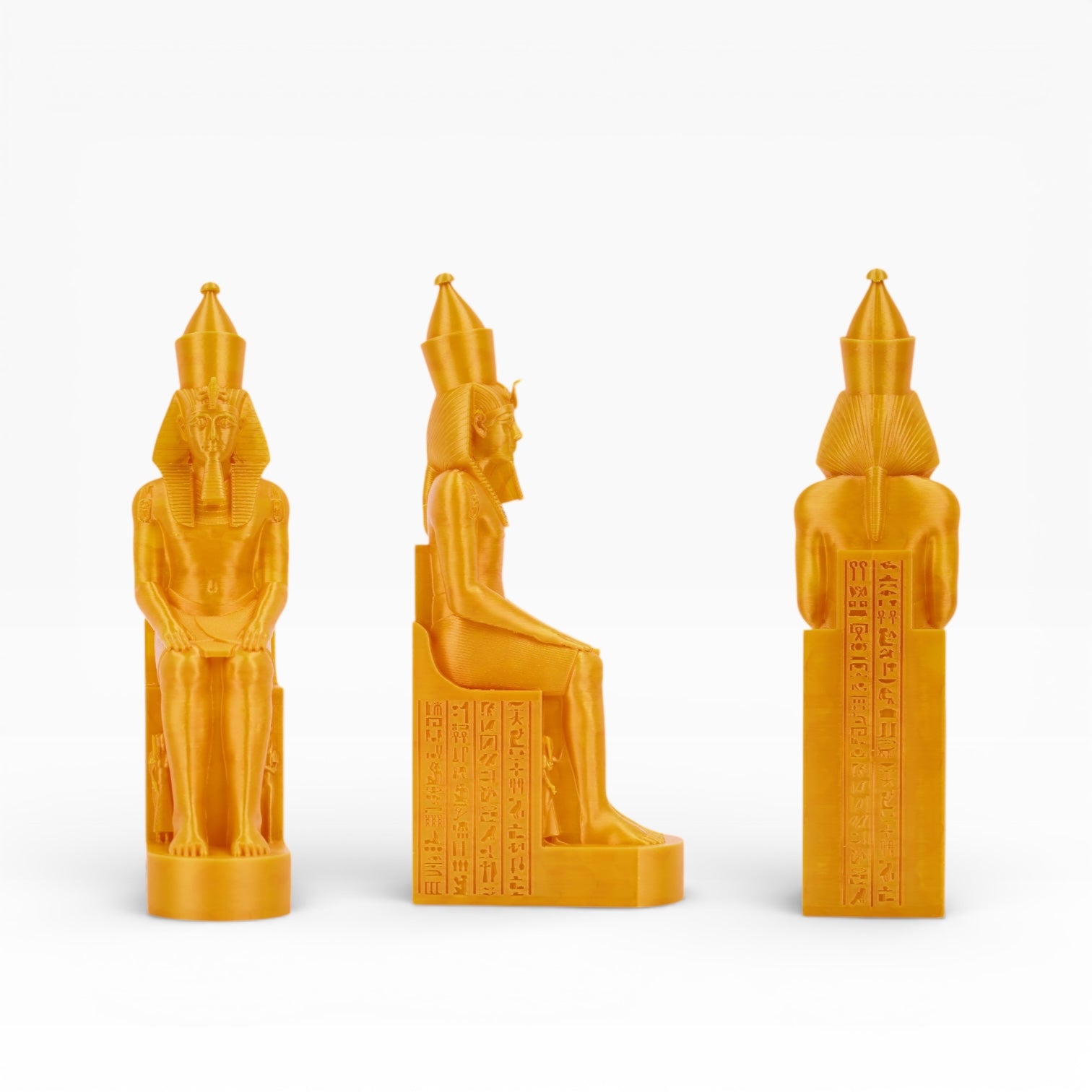 Gold PLA+ filament spool from My Store, showing the vibrant gold-colored 3D printing filament on the spool.