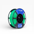 Green PLA+ filament spool from My Store, showing the vibrant green 3D printing filament on a spool.