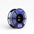 Grey PLA+ filament spool from My Store, showing the 3D printing material with a clear view of the filament roll.