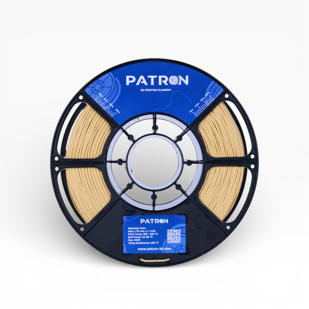 Mocha Marble PLA 3D printing filament from My Store showing a spool with marbled brown and beige colors.