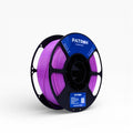 Purple PLA+ filament by My Store, spool of vibrant purple 3D printing filament with detailed winding and branding label.