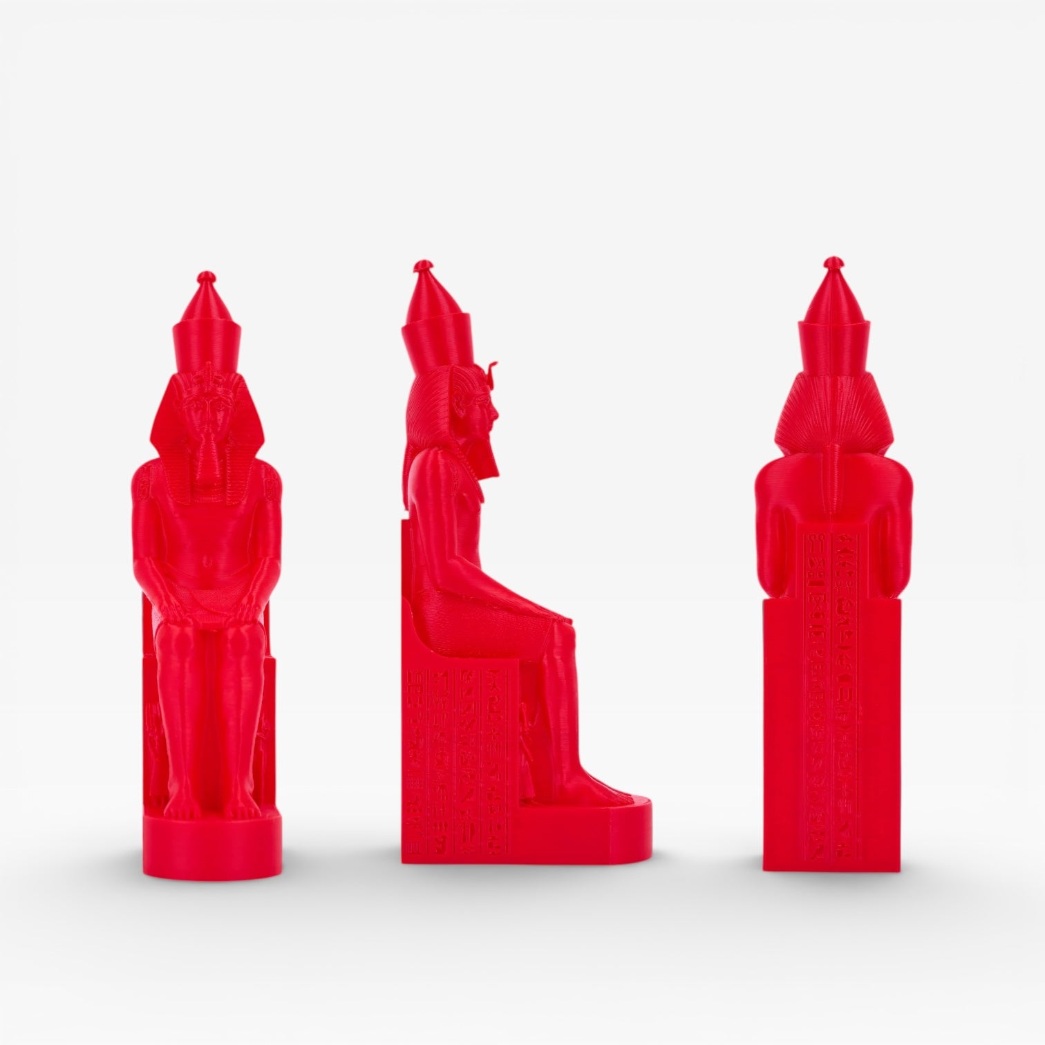 Red PLA+ filament spool from My Store, showcasing the vibrant filament material used for 3D printing projects.