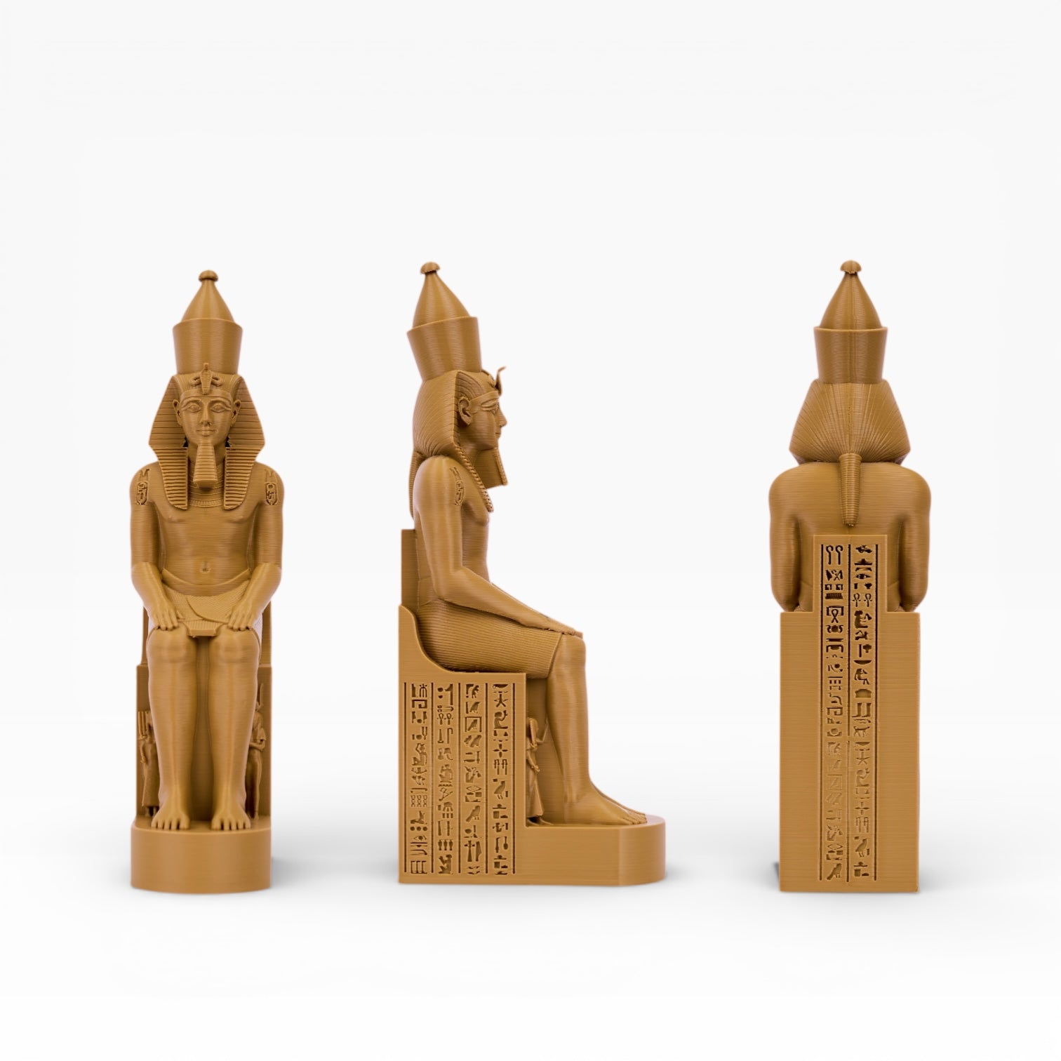 Sand brown PLA+ filament spool from My Store, showing the coiled 3D printing filament on a spool.