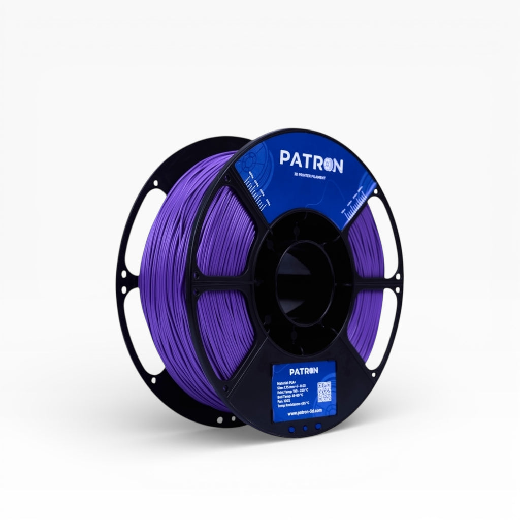 Violet PLA+ filament by My Store, 3D printing material spool with vibrant purple color and smooth texture.