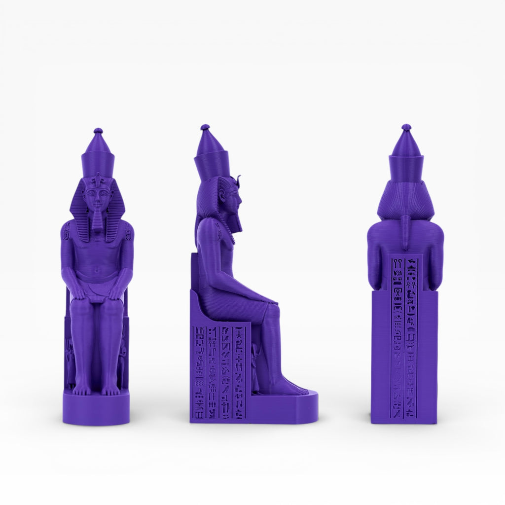 Violet PLA+ filament spool from My Store, showing vibrant purple 3D printing filament with a clear label and packaging.